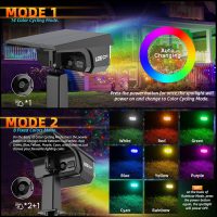 Solar Outdoor,40 LEDs Color Changing RGB Solar Landscape Path Lights,USB & Solar Powered Multicoloured Spotlights,14 Colors Auto Cycling Spotlights for Yard,Garden,2 Pack - Image 5