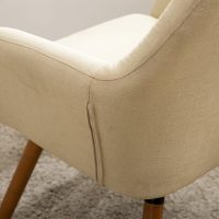 Roundhill Furniture Tuchico Contemporary Fabric Accent Chair, Arm Rest, Tan - Image 12