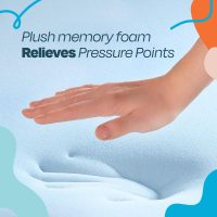 LINENSPA Memory Foam Mattress Topper - 2 Inch Gel Infused Memory Foam - Plush Feel - Cooling and Pressure Relieving - CertiPUR Certified - Dorm Room Essentials - Queen Size - Image 3