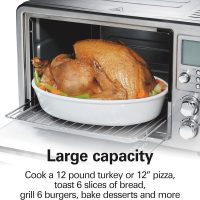 Hamilton Beach 6-in-1 Sure Crisp Air Fryer Toaster Oven Combo & Electric Indoor Grill, 450 F Searing Temp, Bake, Broil, Toast and Pizza Function, .88 cu. ft., 6 Slice Capacity, Stainless Steel (31395) - Image 5