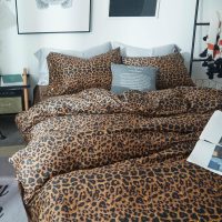 LifeTB Leopard Comforter Set Queen Comforter Set 3 Pieces Leopard Print Comforter Fluffy Soft Microfiber Bedding Set for All Seasons Animal Cheetah Print Queen Size Comforter with 2 Pillowcases - Image 4