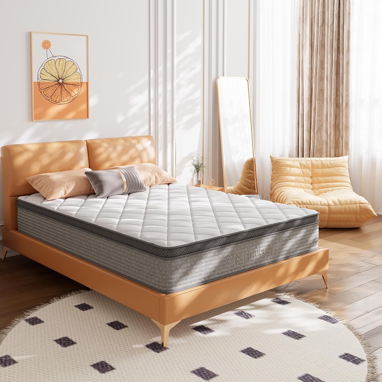 Queen Mattress,10 Inch Gel Memory Foam and Innerspring Hybrid Mattress in a Box with Individual Pocket Spring for Motion Isolation & Silent Sleep,CertiPUR-US,100 Nights Trial - Image 2