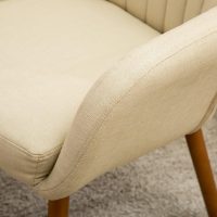 Roundhill Furniture Tuchico Contemporary Fabric Accent Chair, Arm Rest, Tan - Image 13