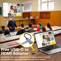 2025 Upgraded Wireless HDMI Transmitter and Receiver,Plug and Play Wireless HDMI Adapter,4K Decode 1080P@60Hz Ultra HD Video Output for Video/Audio from Laptop/Camera/TV Box to Monitor/HDTV/Projector - Image 3