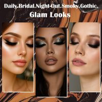 Prism Makeup Matte Eyeshadow Palette Pro 18 Colors Pigmented Shimmer Glitter Eye Shadow Palette, Long Lasting Waterproof Smokey Powder Cosmetics Halloween Makeup Kit (01# Seductress) - Image 7