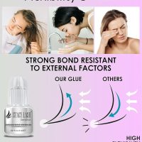 Sensitive Eyelash Extension Glue Stacy Lash 0.17fl.oz/5ml / 5-6 Sec Drying time/Retention – 4-5 Weeks/Black Adhesive/Professional Supplies - Image 6