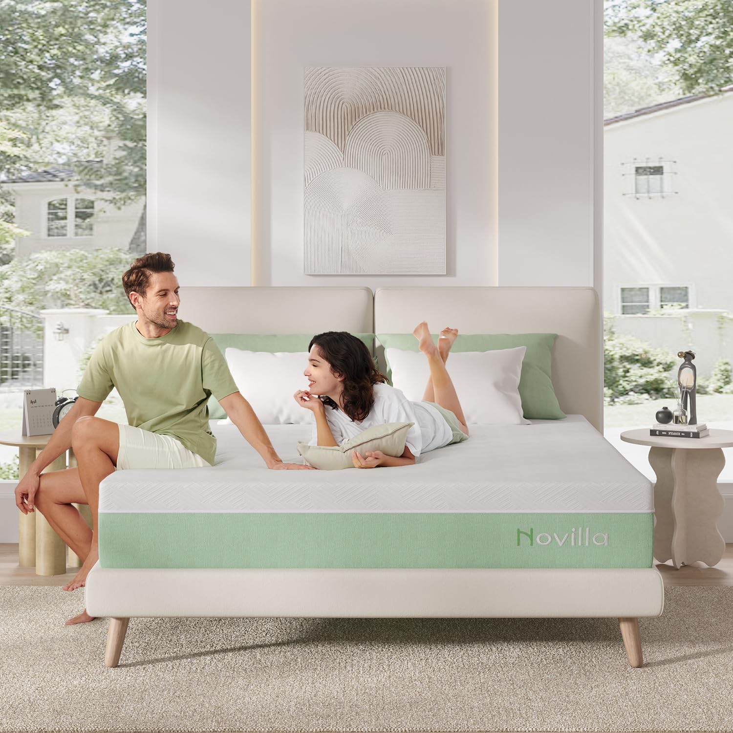 Novilla 10 Inch King Mattress, Gel Memory Foam Mattress King Size in a Box for Pressure Relieving & Back Support & Cool Night Comfort, CertiPUR-US Certified - Image 5
