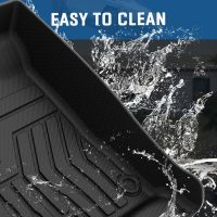 KUST Floor Mats for Honda HR-V 2023-2025 2026, Cargo Mat Floor Liners Back Seat Mats for HRV Accessories, All Weather Protection TPE Rubber Rear Trunk Mat High Edge (Full Set Mats) - Image 7