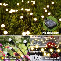 Solar Garden Lights Outdoor, 4 Pack 32LED Swaying Light Waterproof Solar Lights Outdoor for Yard Pathway Patio, Swaying Lawn Decor as Gardening Gifts for Women Holiday - Image 7