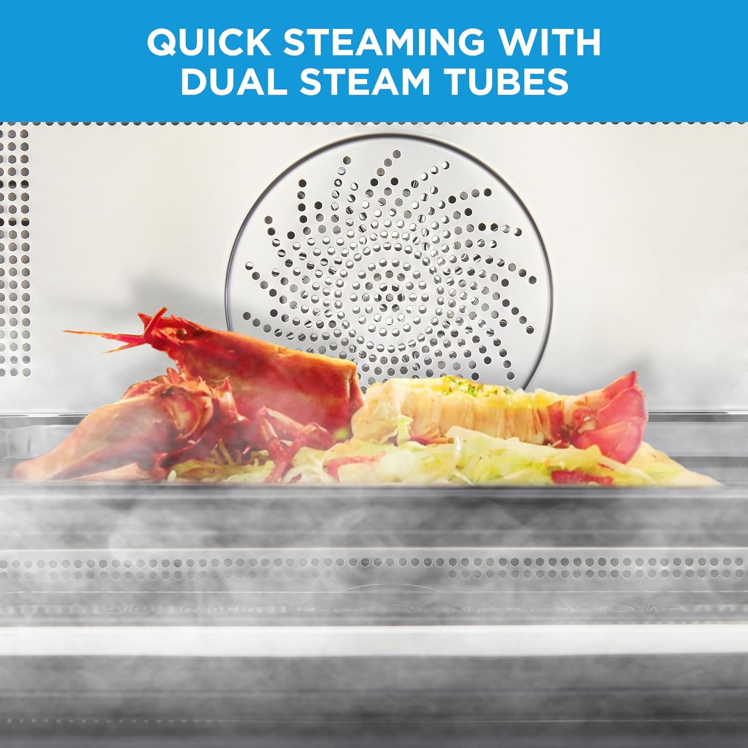 Midea 4-in-1 Multifunctional Microwave Steam Oven, Combo Air Fryer, Steamer & Microwave Oven, 32 Auto Functions, Adjustable Power and Temperature, Color Screen Touch Control, 0.9CU.FT./23L - Image 5