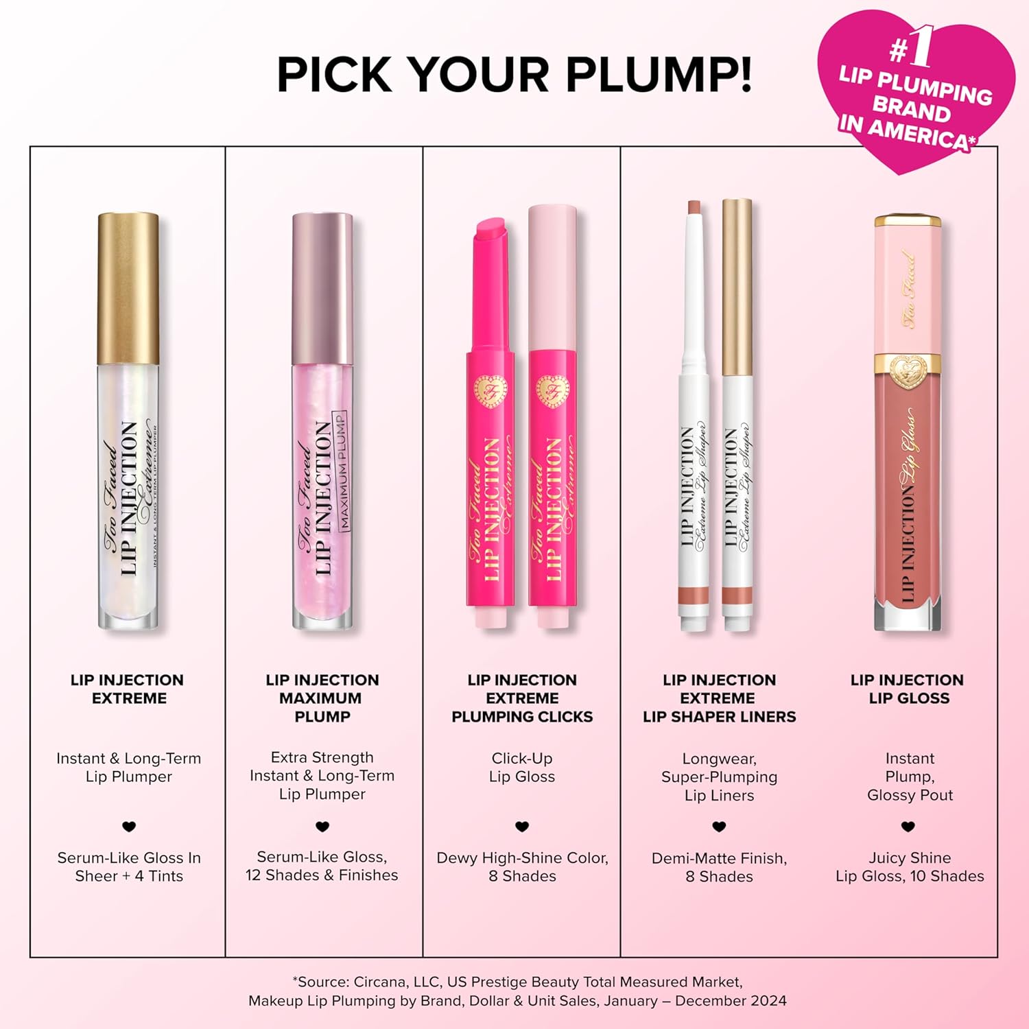 Too Faced Lip Injection Extreme Lip Plumper Gloss | Hydrating, Glossy, & Helps Volume Appear Fuller Over Time - Image 9