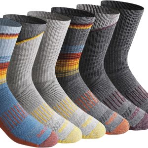 Dickies Men's Dri-Tech Original Moisture Control Crew Socks, Available in M-XXL (6, 12, 18 Pairs)
