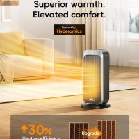 Dreo Quiet Space Heater, 1500W Portable Heaters for Indoor Use with Remote, 70° Oscillation, Fast and Safety Electric PTC Ceramic for Desk Office Bedroom, 12H Timer - Image 2