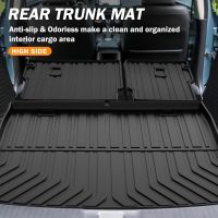 KUST Floor Mats for Honda HR-V 2023-2025 2026, Cargo Mat Floor Liners Back Seat Mats for HRV Accessories, All Weather Protection TPE Rubber Rear Trunk Mat High Edge (Full Set Mats) - Image 5