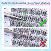 Lash Clusters Wispy Eyelash Clusters Natural CC-Curly Cluster Lashes zanlufly Wispy Individual Lashes 180Pcs Eyelash Extension 10 12 14MM DIY Lash Extension - Image 7