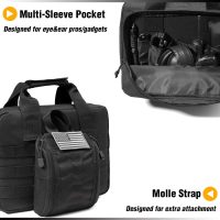 DBTAC Gun Case Bag XS | Tactical 1~2 Pistol Bag Firearm Shooting Case with Lockable Zipper for Shooting Range Outdoor Hunting | US Flag Patch + Universal Holster Included - Image 4