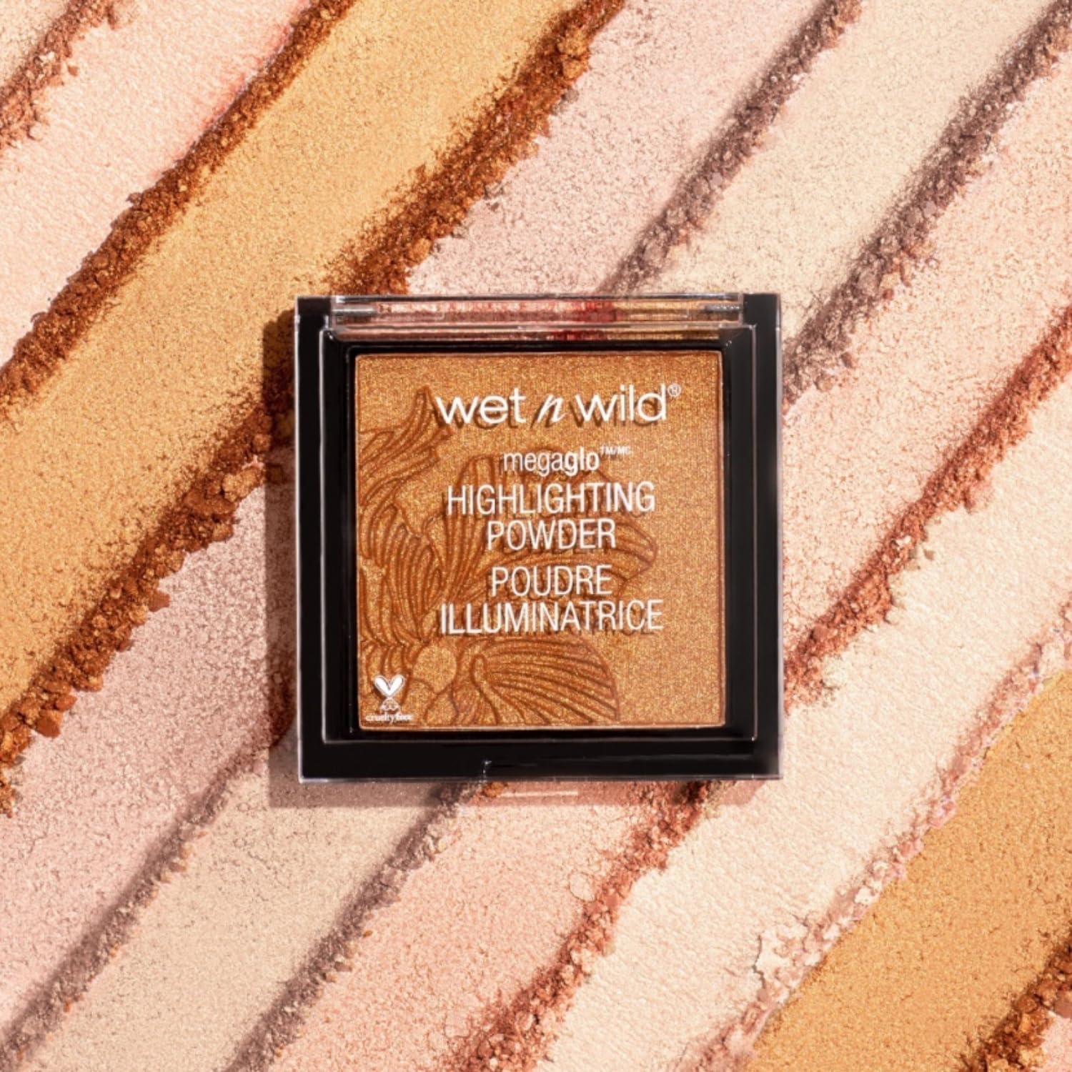 wet n wild MegaGlo Highlighting Powder Warm Gold Golden Flower Crown - Image 4