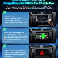 Car TV Mate Max HDMI Adapter 3-in-1 Multimedia Converter for TV Stick Streaming Box DVD Player Game Console Plug & Play Wireless CarPlay & Android Auto for iPhone Smartphones - Image 7