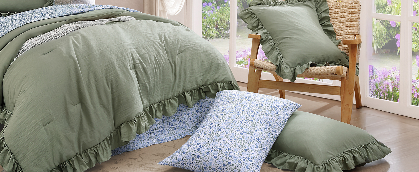 ruffle comforter