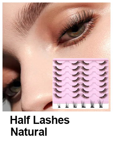 Half Lashes Natural Look