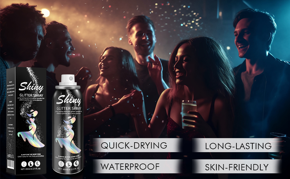 body glitter spray for hair and body glitter hairspray shiny quicking shiny glitter hairspray