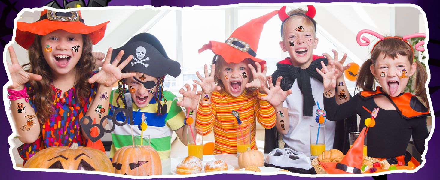 halloween temporary tattoos for kids