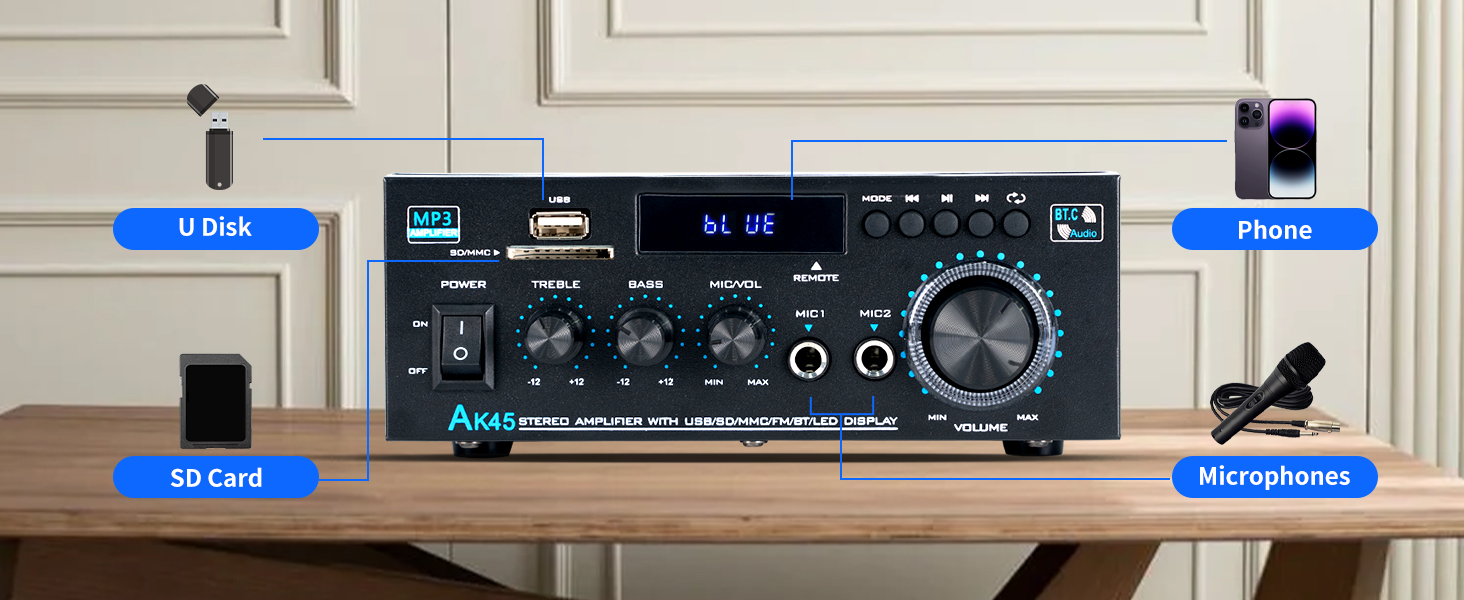 home audio receivers & amplifiers bluetooth receiver for home stereo