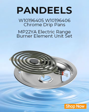 Electric Range Burner Element Kit W10196405 W10196406 MP22YA Oven Top Drip