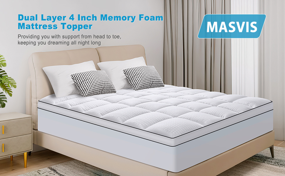 memory foam mattress topper