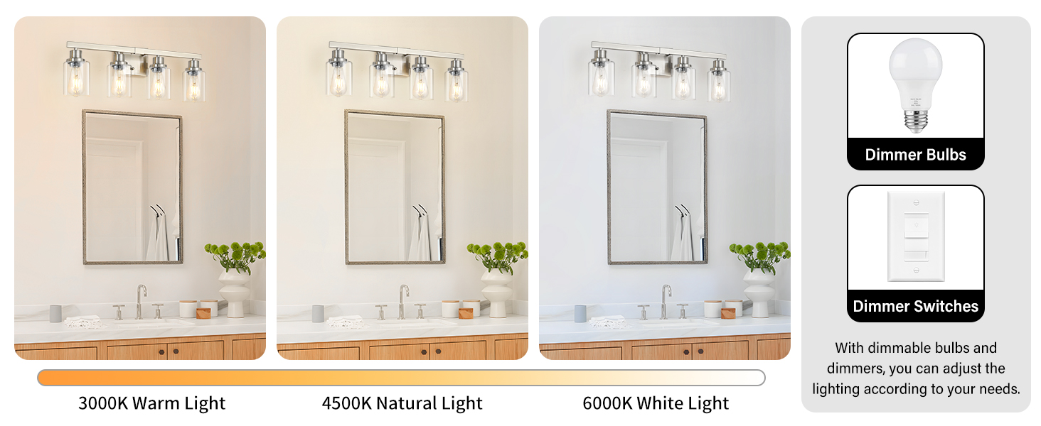 bathroom light fixtures;bathroom lighting fixture over mirror;bathroom vanity light wall sconcese