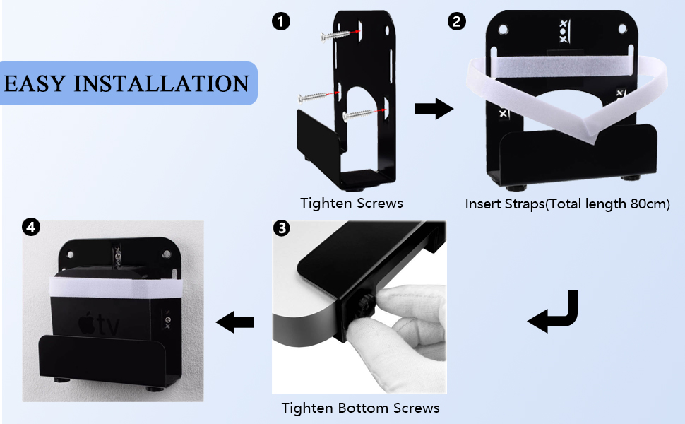 cable box wall mount