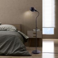 O'Bright Nova - Adjustable Floor Lamp with Flexible Gooseneck and Rotatable Shade, E26 Socket, 10-Inch Base - Ideal for Reading, Bedside, Living Room, Antique Brass - Image 7