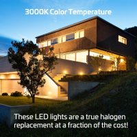 Newhouse Lighting WW15BRZ-2 16-Watt Outdoor Die-Cast Aluminum LED Wall Wash Flood, Weatherproof Landscape Lighting 1500 Lumens, 3000K Warm White, 120-277V, 1/2" Knuckle Mount, Bronze, 2-Pack - Image 6
