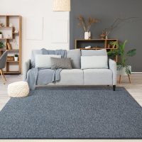 Chicrug Modern 3x5 Area Rugs for Bedroom Living Room, Memory Foam Low-plie Carpet Rug for Kids Playroom, Indoor Floor Rug for Bedside Dorm Dining Room Home Decor, Dark Blue and White - Image 5