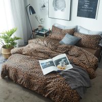 LifeTB Leopard Comforter Set Queen Comforter Set 3 Pieces Leopard Print Comforter Fluffy Soft Microfiber Bedding Set for All Seasons Animal Cheetah Print Queen Size Comforter with 2 Pillowcases - Image 3