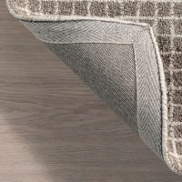 Rugs USA 6x9 Melrose Checked Wool Indoor Area Rug, Contemporary Farmhouse Grey for Living Room, Bedroom, Office, Entryway, Hallway - Image 5