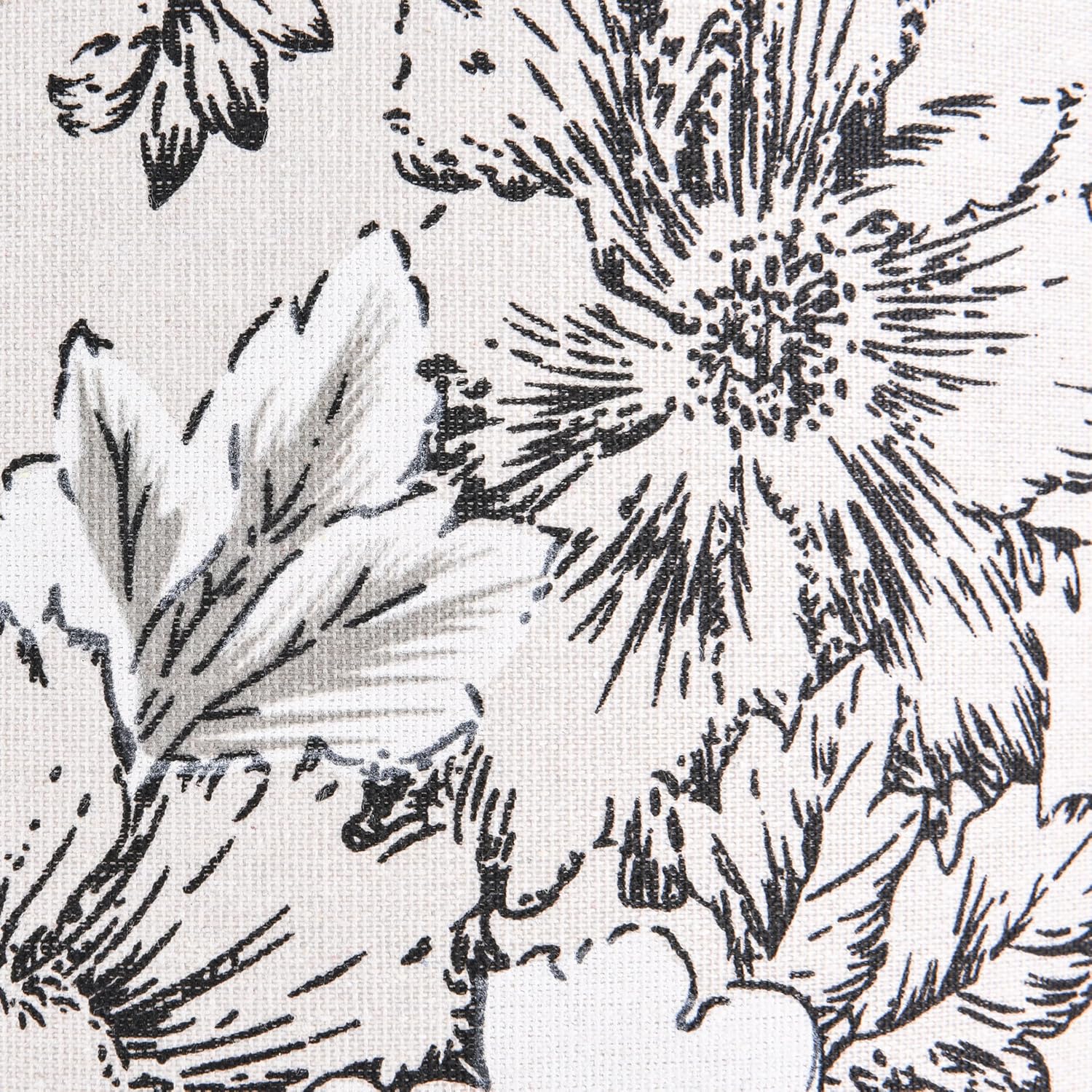 Chrysanthemum Pattern Printed Lamp Shade, Drum Lampshades 14" Top x 14" Bottom x 11" High, Seaside village Medium Lampshades (Spider Fitter), Natural Linen Hand Crafted, Easy Assembly Required - Image 3