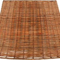 Aspen Creative 32989, Empire Natural Rattan Spider Shade, 9" Top x 14" Bottom x 9-1/2" Slant - Image 2