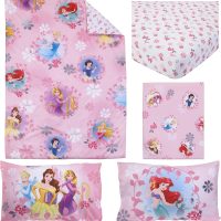 Disney Pretty Princess Toddler Bed, 4 Piece Set, Pink - Image 8