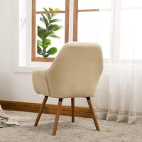 Roundhill Furniture Tuchico Contemporary Fabric Accent Chair, Arm Rest, Tan - Image 9