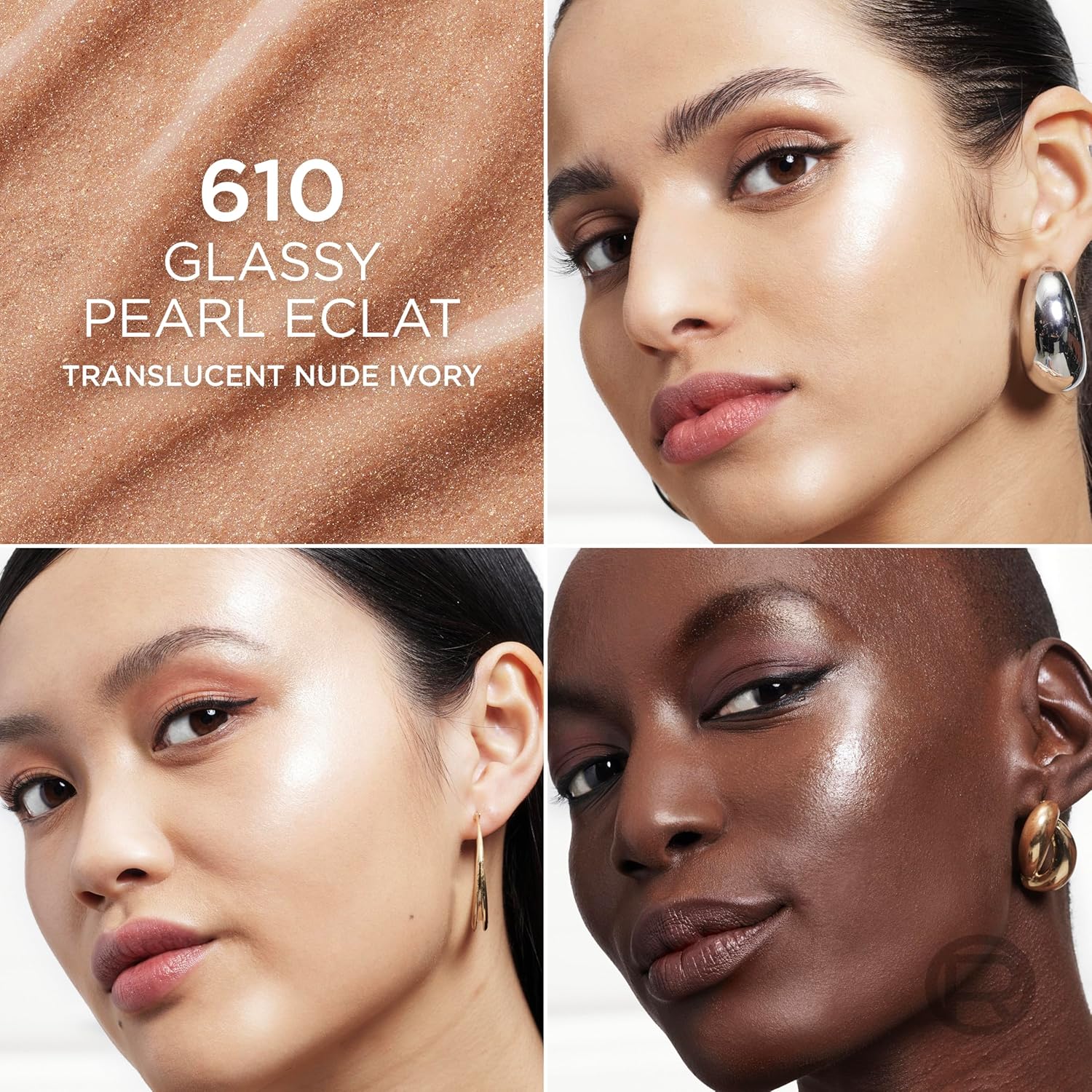 L'Oreal Paris True Match Lumi Le Glass Highlighter Stick, Reflective, Translucent, Glassy Highlighter for Face and Body, 610 Glassy Pearl Eclat, 0.17 Oz - Image 3