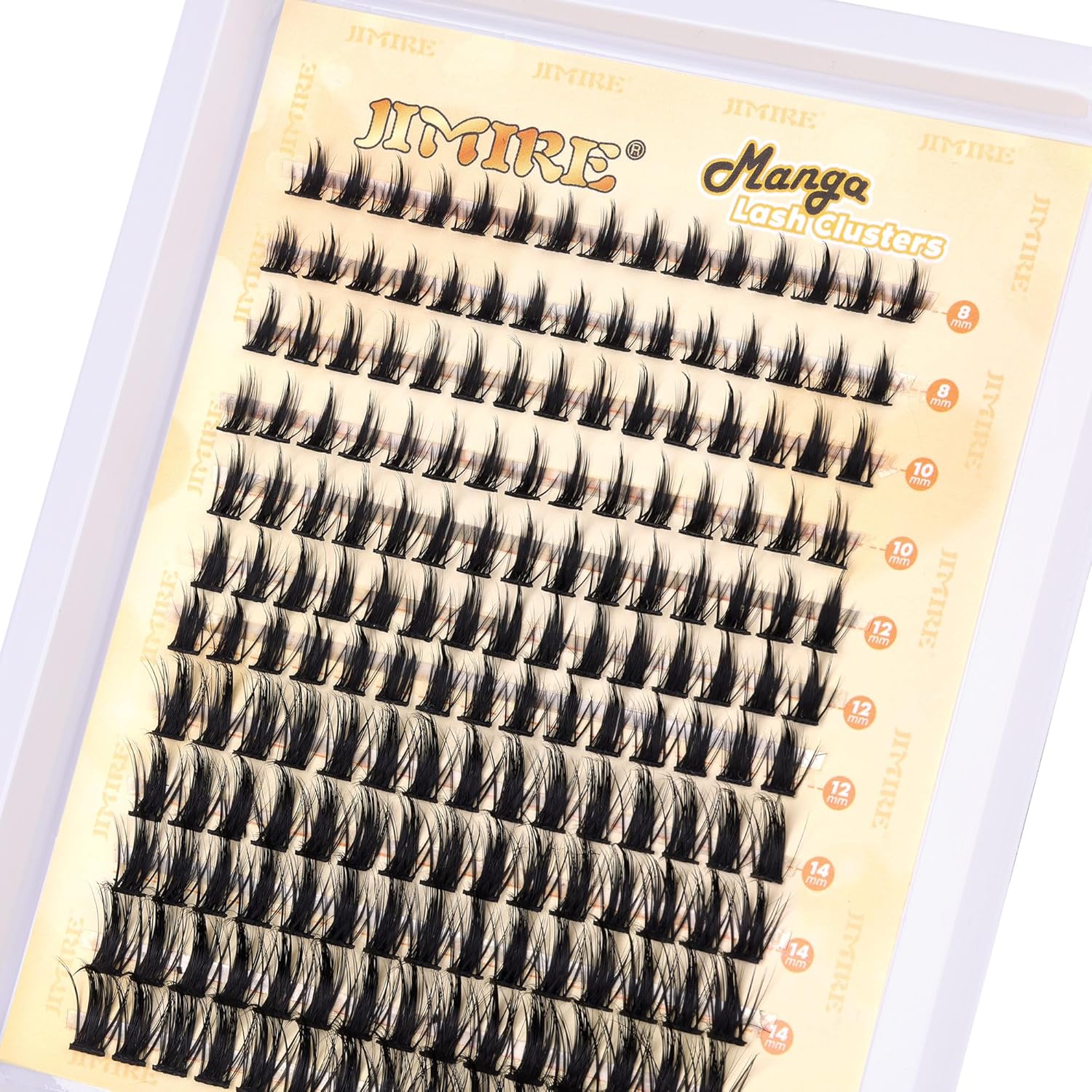 JIMIRE Wispy Lash Clusters Extensions 180Pcs Anime Eyelash Clusters D-Curly Manga Lashes Clusters Natural Look 8-16MM Cluster Eyelash Extensions Individual Lash Extension Pack - Image 8