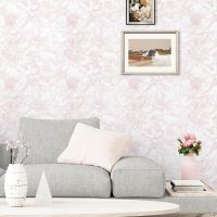 Dimoon 393"x17.3" Peel and Stick Wallpaper Floral Contact Paper Boho White Pink Flower Wallpaper Removable Wall Paper Self Adhesive Modern for Cabinets Drawers Bedroom Thicken Vinyl - Image 5