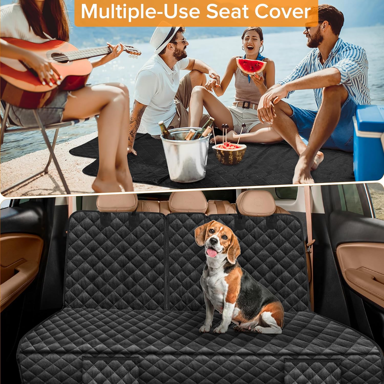 Dog Car Seat Cover for Back Seat Compatible with Honda CRV CR-V HRV HR-V Accessories, Waterproof Non-Slip Pet Bench Backseat Covers 2026 New - Image 8