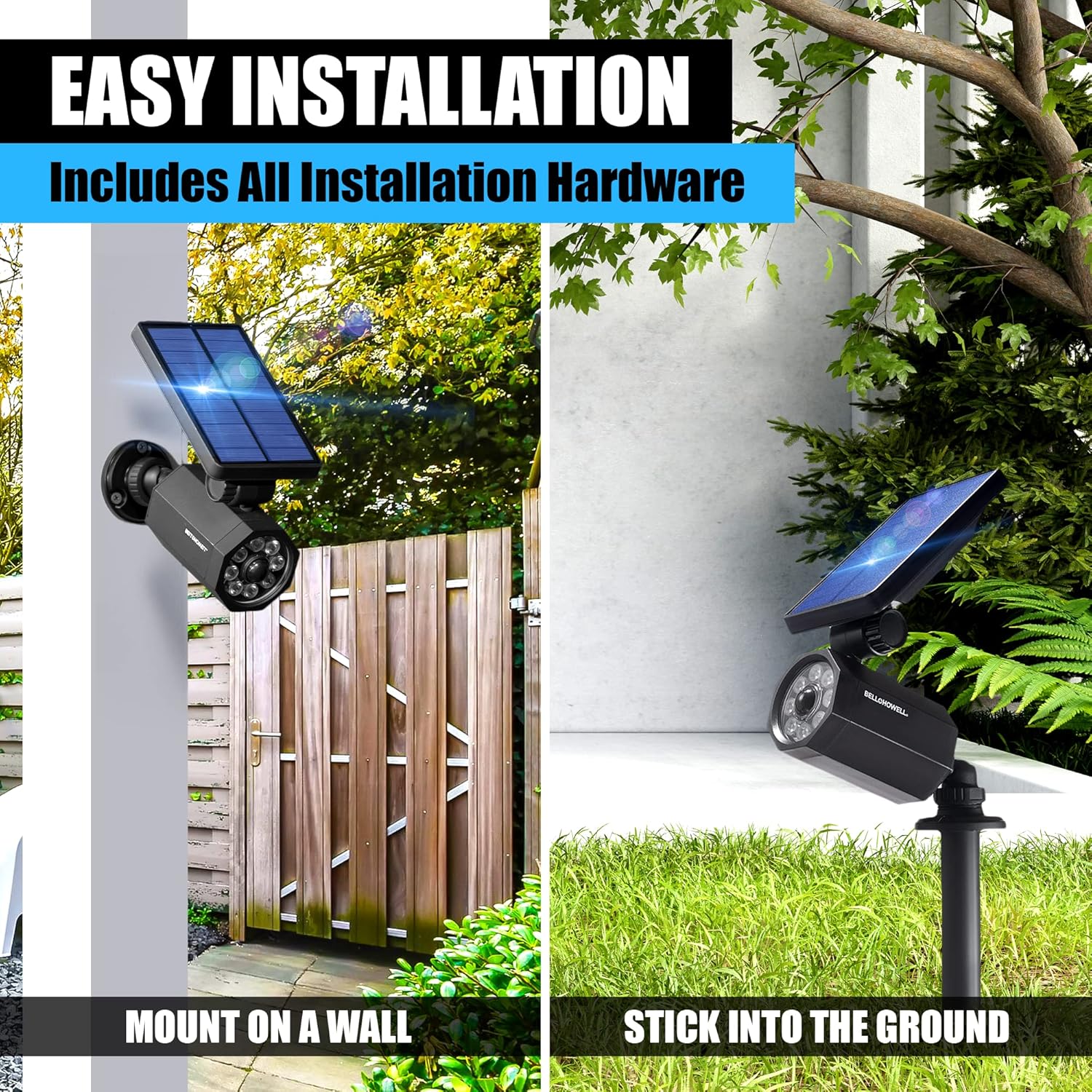 Bell+Howell Bionic Spotlight Motion Solar Spot Lights Outdoor Waterproof, Landscape Light, Outdoor Solar Yard Lighting Weather Resistant, Super Bright LED Lights, for Garden, Lawn As Seen On TV - Image 6