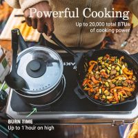Coleman PEAK1 2-Burner Portable Camping Stove, Premium 20,000 BTUs Gas Stove with Adjustable Burners & Carry Case, Great for Camping, Tailgating, Grilling, BBQ, & More - Image 5
