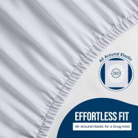 Utopia Bedding Waterproof Mattress Protector Full Size 2 Pack, 200 GSM Breathable Terry Mattress Cover, Fitted Style with Stretchable Pockets (White) - Image 4