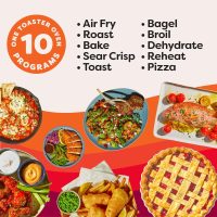 Instant Pot 6-Slice InstantHeat 10-in-1 Air Fryer Toaster Oven, Air Fry, Roast, Bake, Sear Crisp, Toast, Bagel, Broil, Dehydrate, Reheat, and Make Pizza - Image 6