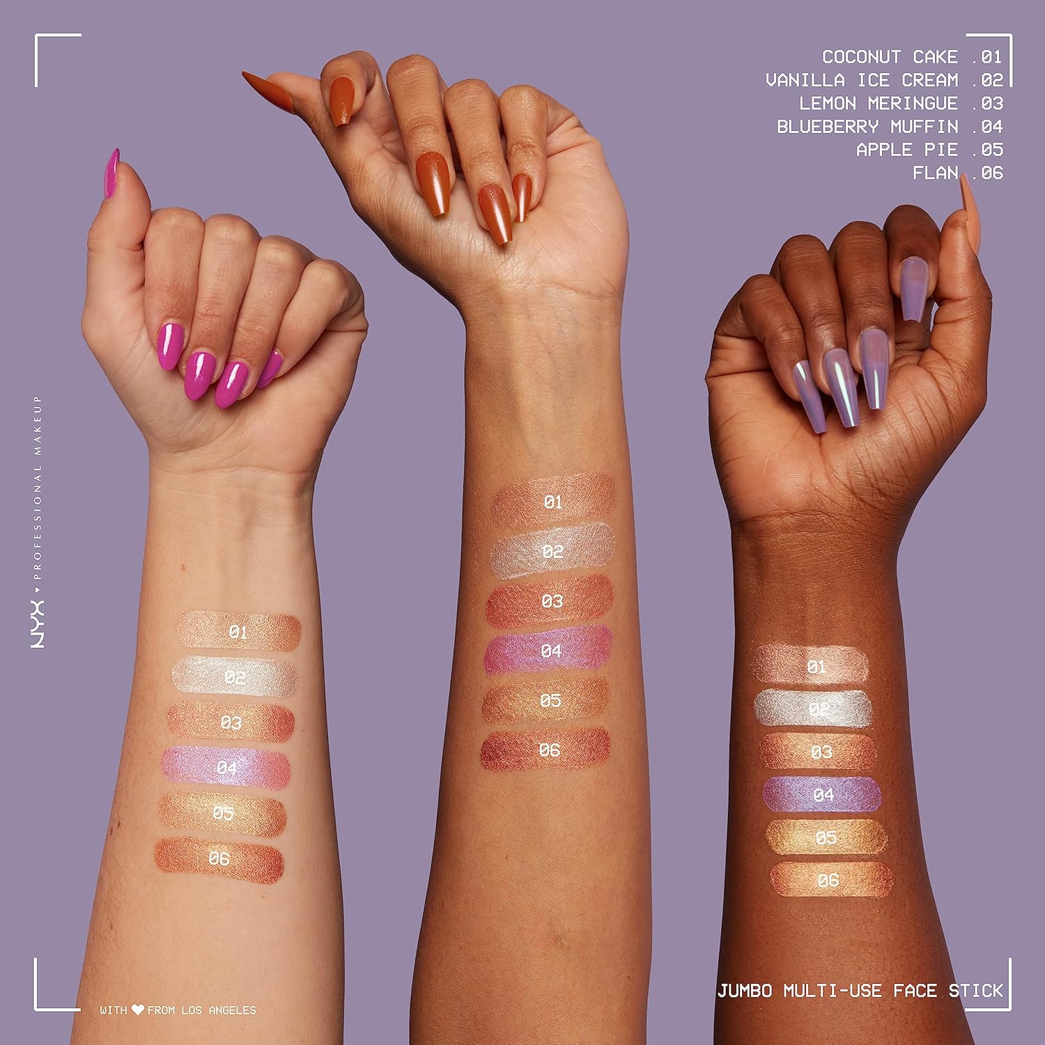 NYX PROFESSIONAL MAKEUP, Jumbo Multi-Use Face Highlighter Stick - Vanilla Ice Cream - Image 5