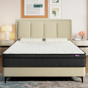 Queen Mattress,12 Inch Memory Foam Hybrid Mattresses in a Box with Individual Pocket Spring,for Pressure Relief & Motion Isolation Queen Size Mattress.